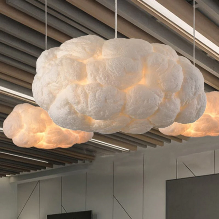 Skanto | Design Cloud LED Pendel Lys Hvit PVC/Bomull - Nimbus