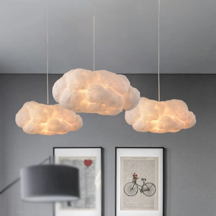 Skanto | Design Cloud LED Pendel Lys Hvit PVC/Bomull - Nimbus