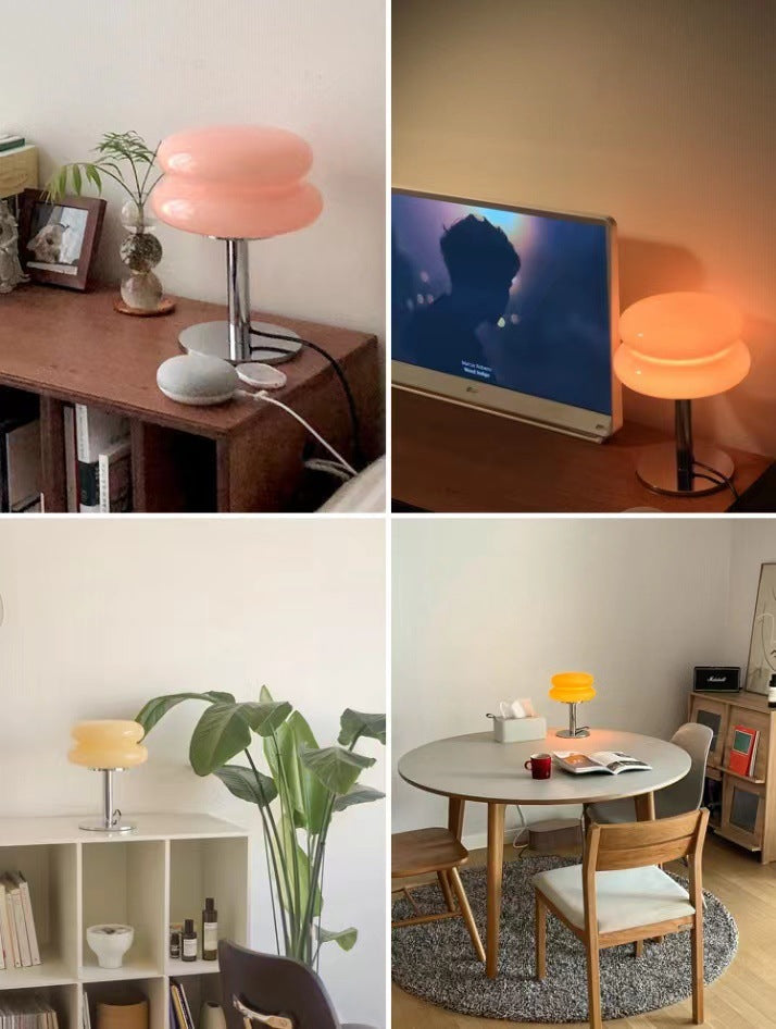 Skanto | DESIGNER GLASS BORDLAMPE - AMBIENT LED LAMPE FOR SOVEROM OG KONTOR
