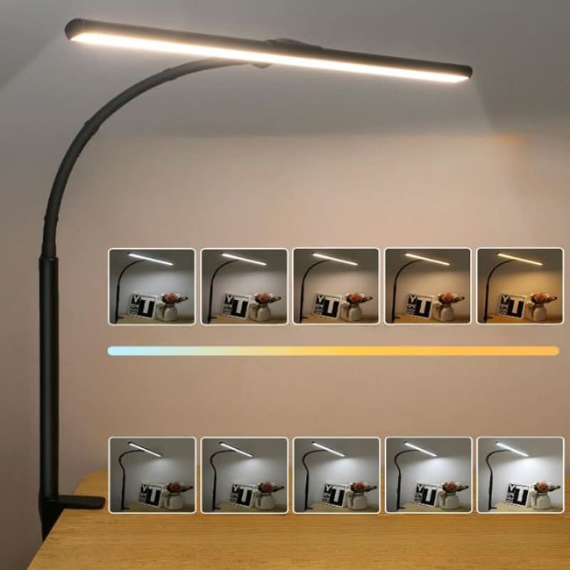 Skanto | LED Klemme Skrivebord Lampe med 25 Moduser og Gåsehals