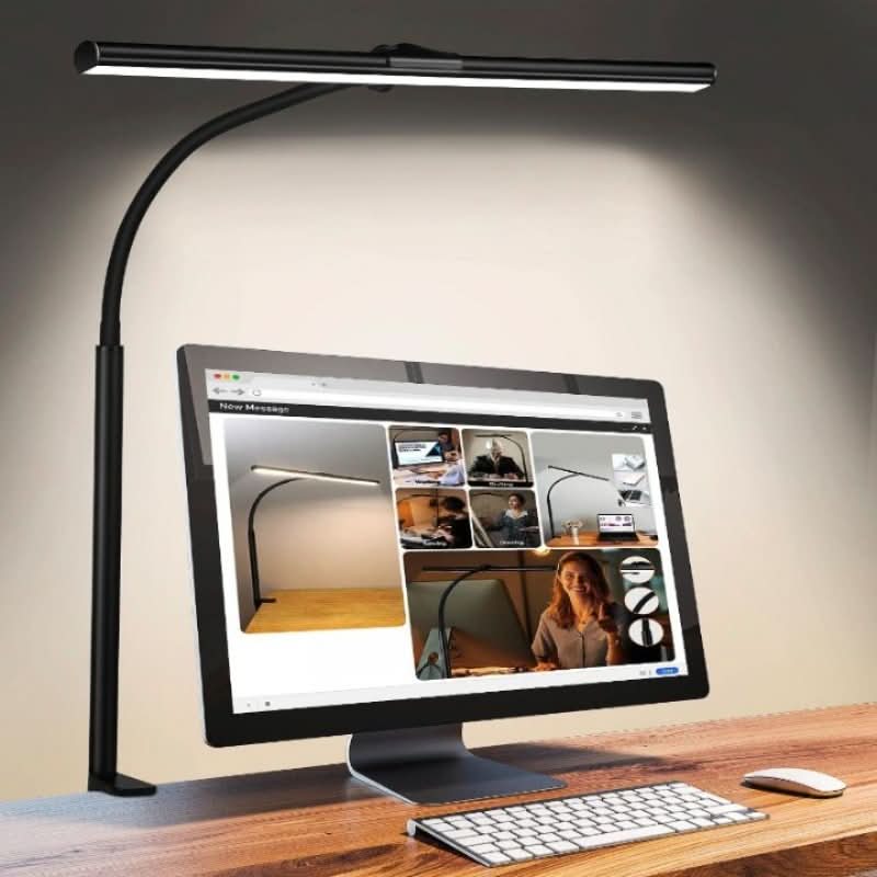 Skanto | LED Klemme Skrivebord Lampe med 25 Moduser og Gåsehals