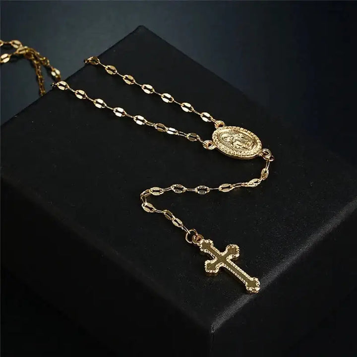 Skanto | Spirituell Rosary Halskjede – Stilfull Tro Smykke for Enhver Anledning