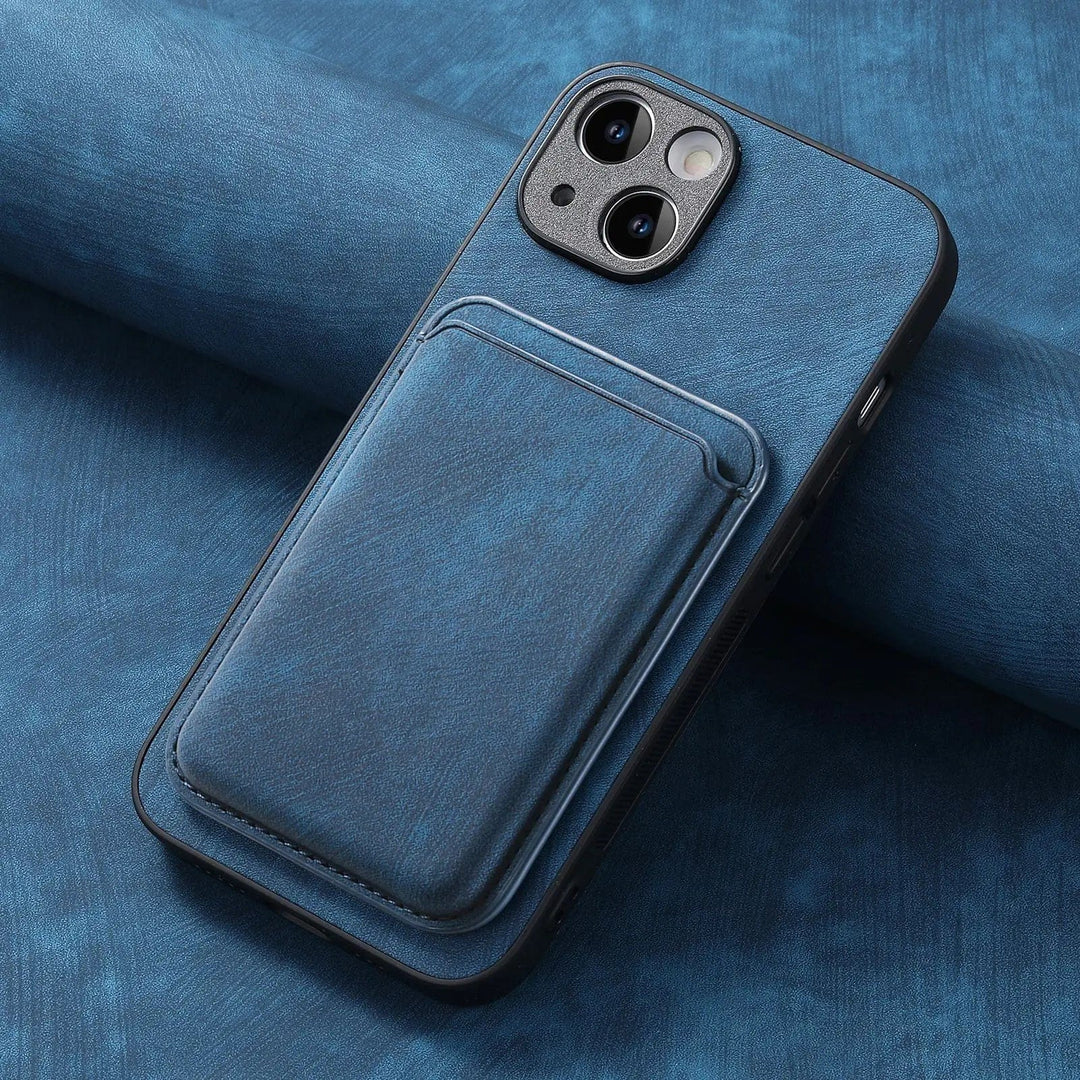 Skanto |  Magsafe iPhone-deksel Magnetisk lær kortholder
