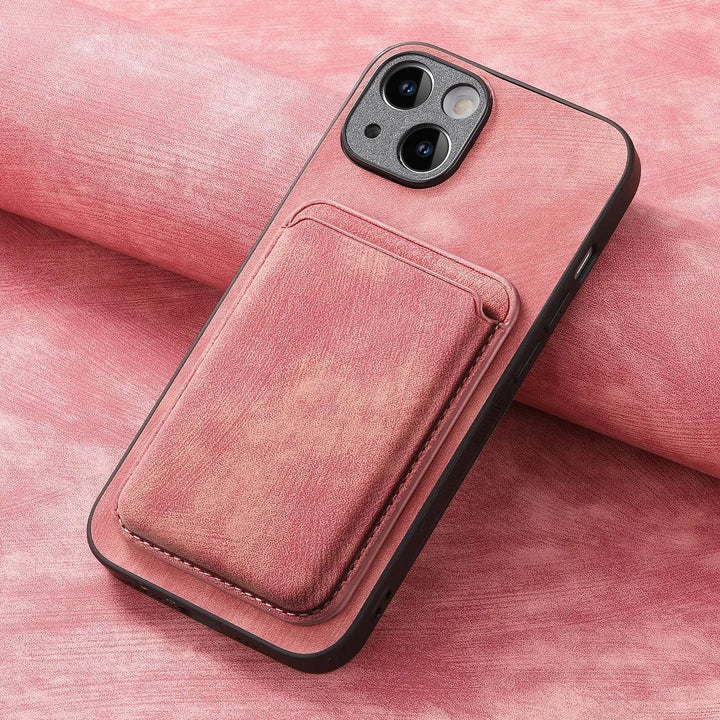 Skanto |  Magsafe iPhone-deksel Magnetisk lær kortholder