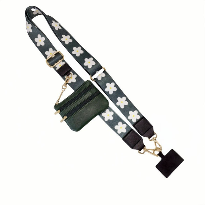 Skanto | Justerbar telefon lanyard crossbody stropp med lommebok