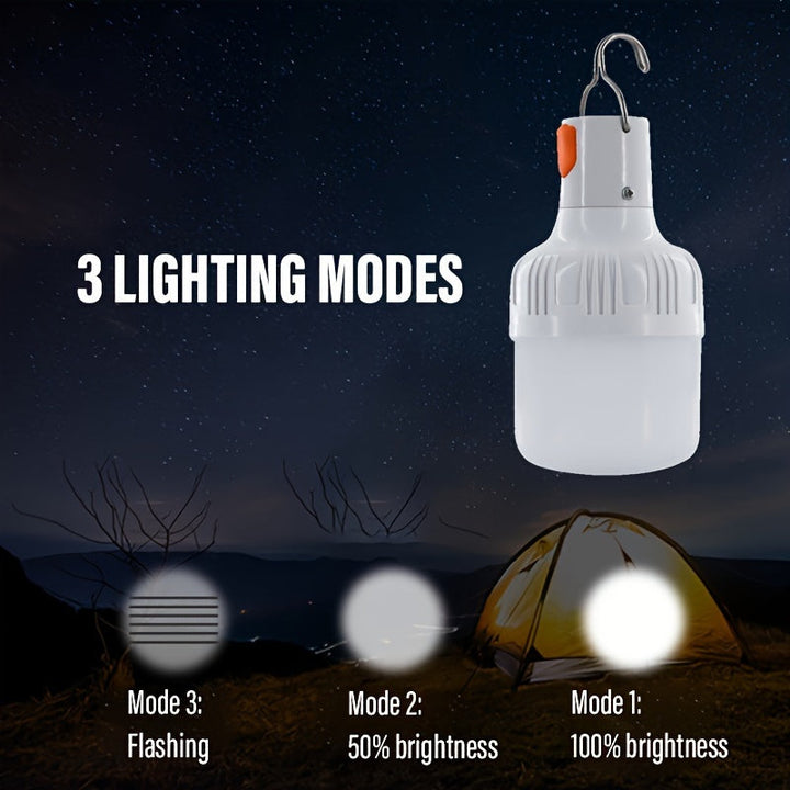 PowerGlow LED Lampe - Oppladbar USB Lampe med Litiumbatteri og ABS-hus | Skanto