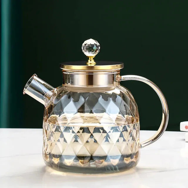 Diamant Type Glass Vannkoker Kreativ Glass Kasserolle Flaske | Skanto