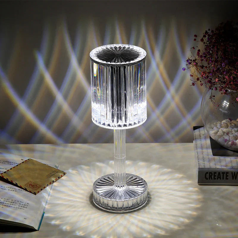 Skanto | Dimbar krystallbordlampe med moderne belysning - Seraphine