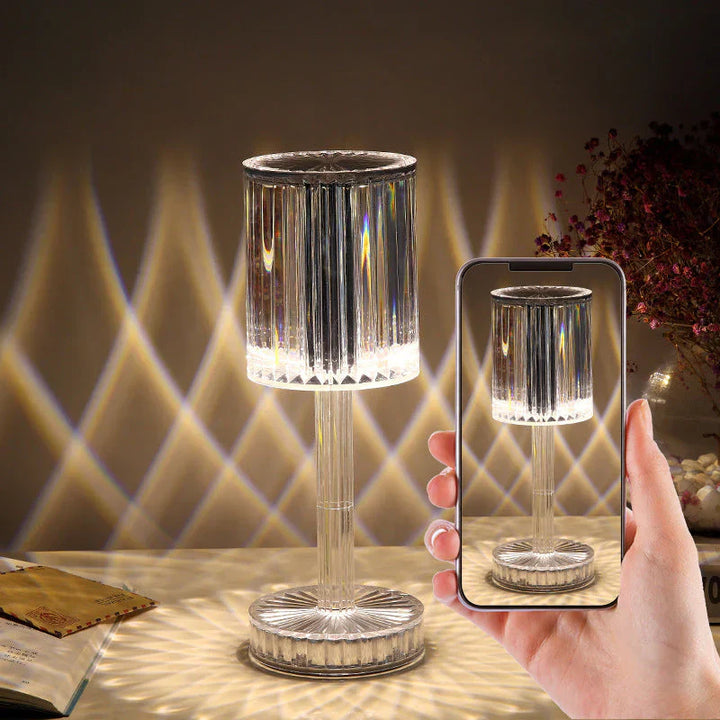 Skanto | Dimbar krystallbordlampe med moderne belysning - Seraphine