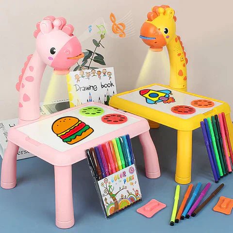 Skanto | DinoDraw Deluxe Tegnebrett – Gjenbrukbar Kunststasjon for Barn – Kreativ og Utviklende Moro