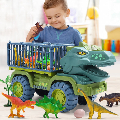Skanto | Barn Dinosaur Leketøy Truck Leikesett