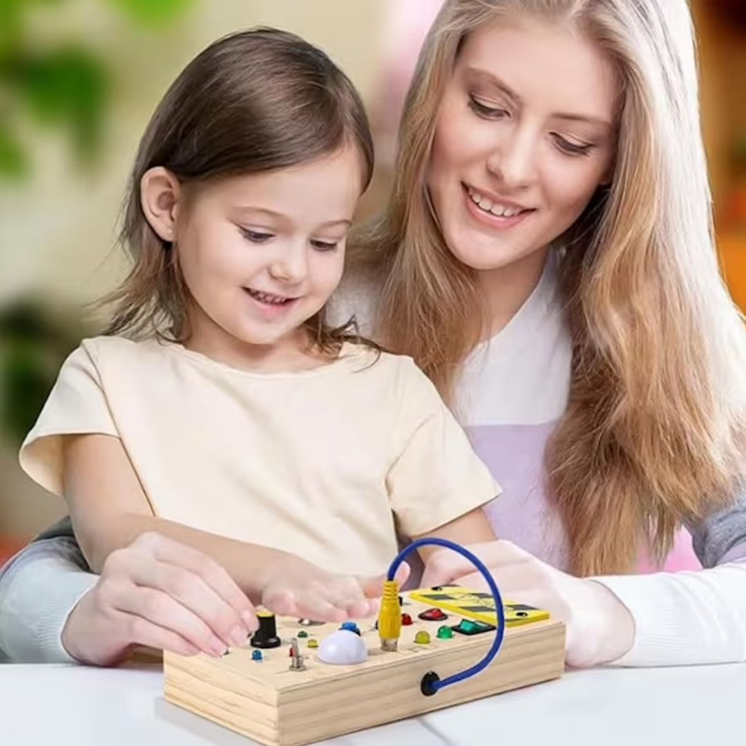 Norvo | DISCOVERY PLAY – Montessori Busy Board for Toddlers to Explore, Learn & Develop Fine Motor Skills