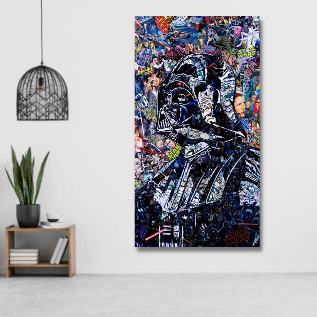 Skanto | Disney Star Wars Plakat Darth Vader Lerretsveggkunst - Veggdekorasjon - Berømt Veggkunst
