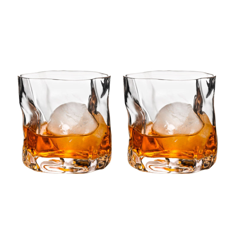Skanto | Forvrengt Tekstur Whisky Glass Sett