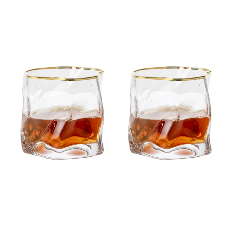 Skanto | Forvrengt Tekstur Whisky Glass Sett