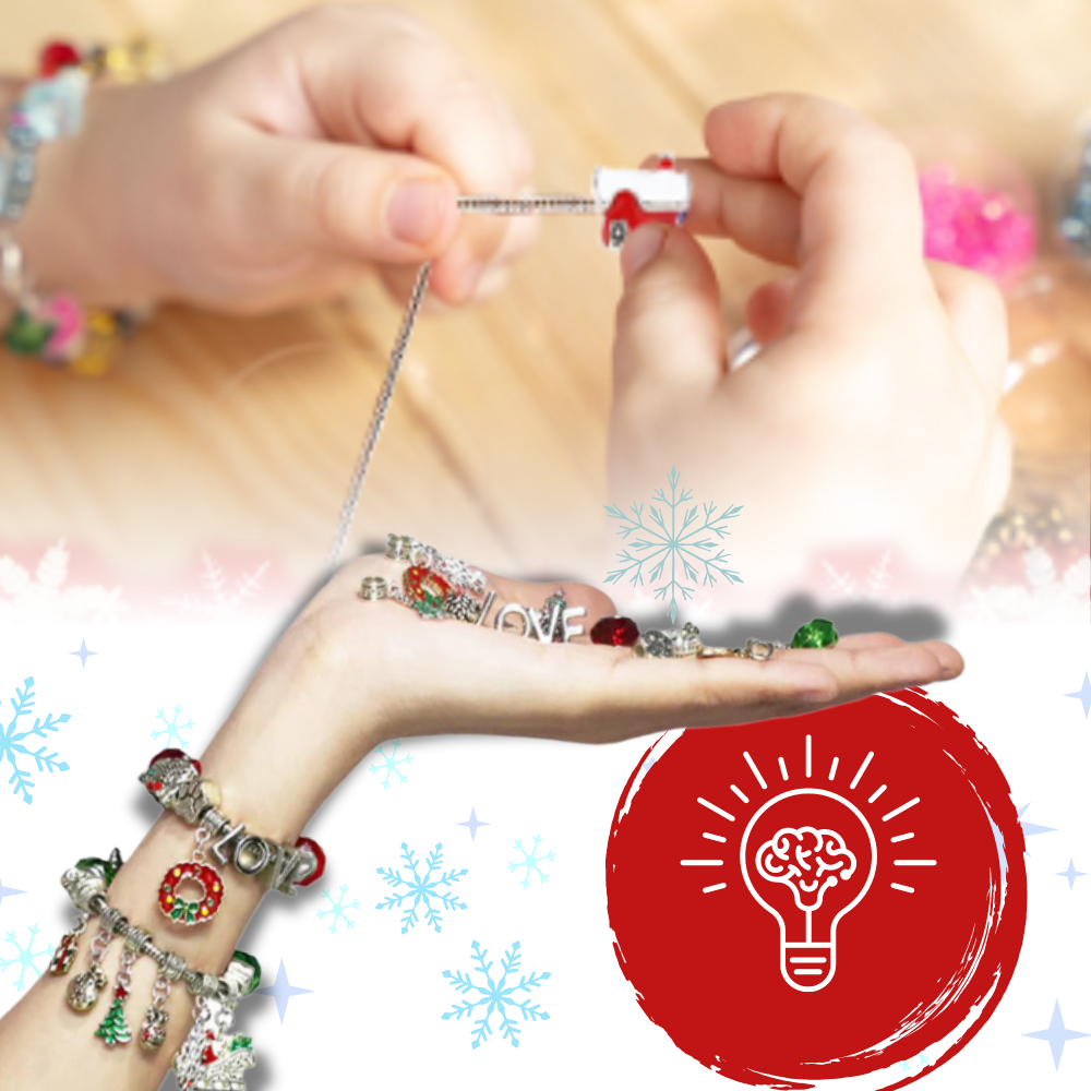 DIY Adventskalender 2025 – Smykker & Armbånd Sett for Jenter