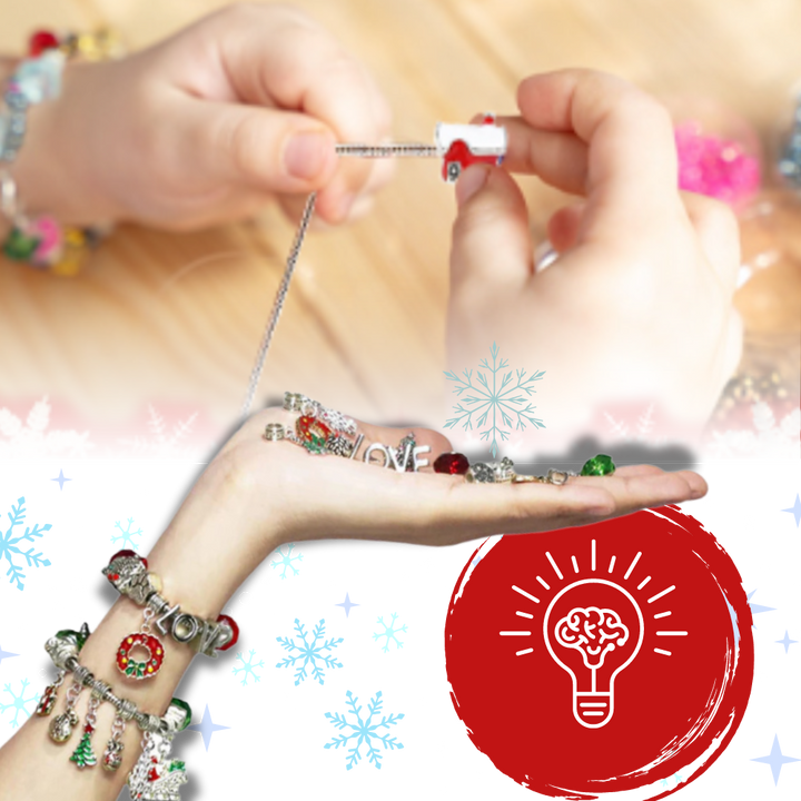 DIY Adventskalender 2025 – Smykker & Armbånd Sett for Jenter