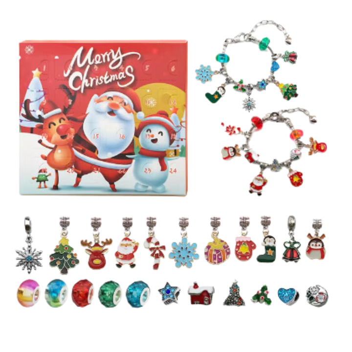 DIY Adventskalender 2025 – Smykker & Armbånd Sett for Jenter