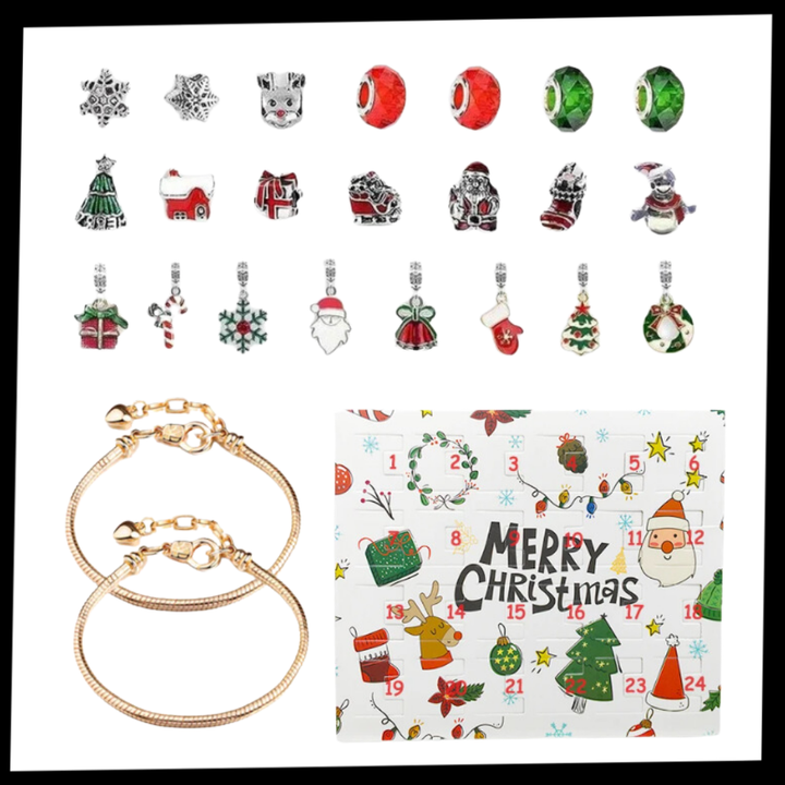 DIY Adventskalender 2025 – Smykker & Armbånd Sett for Jenter
