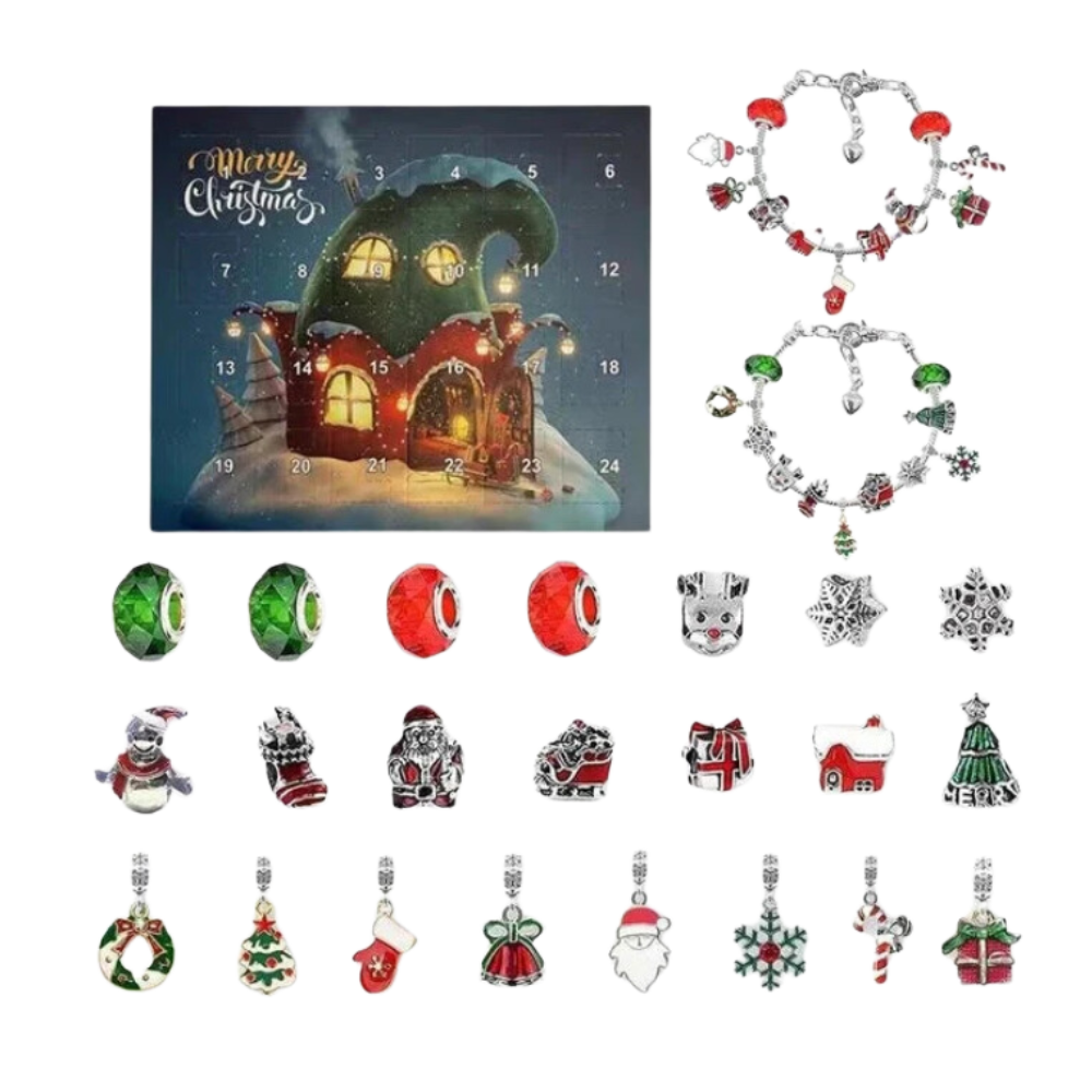 DIY Adventskalender 2025 – Smykker & Armbånd Sett for Jenter