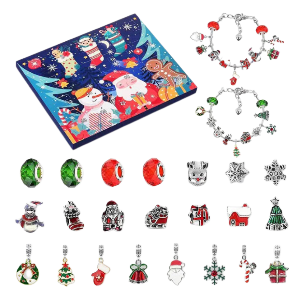 DIY Adventskalender 2025 – Smykker & Armbånd Sett for Jenter