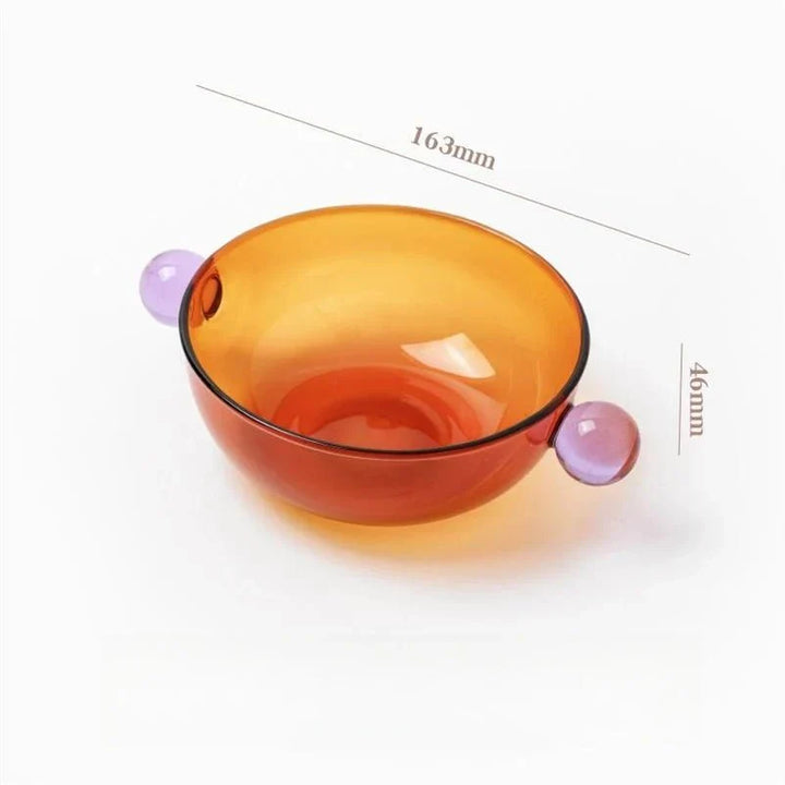 Dobbelt kulehåndtaket farget glassbolle miljøvennlig design | Skanto