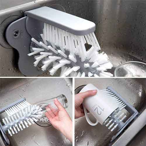 Dual Brush Glass Scrubber Skanto