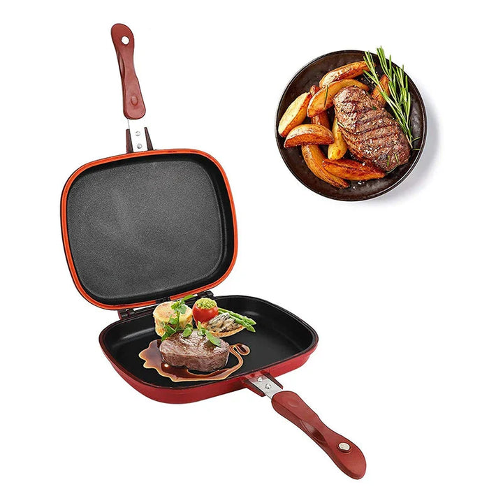 Dobbelt Side Brød Stekepanne Non Stick Flere Formål Toaster | Skanto
