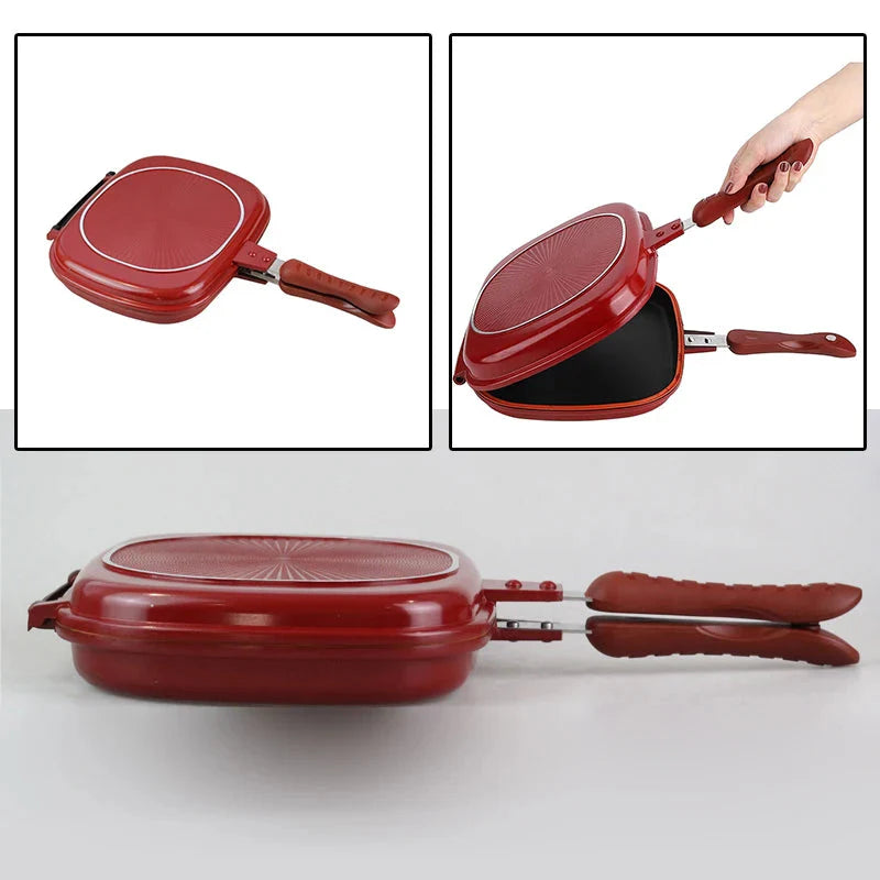 Dobbelt Side Brød Stekepanne Non Stick Flere Formål Toaster | Skanto