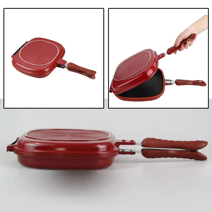 Dobbelt Side Brød Stekepanne Non Stick Flere Formål Toaster | Skanto