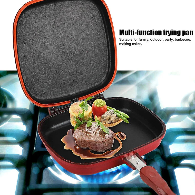 Dobbelt Side Brød Stekepanne Non Stick Flere Formål Toaster | Skanto