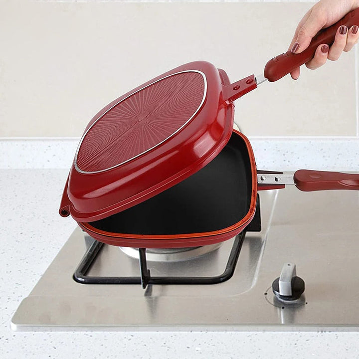 Dobbelt Side Brød Stekepanne Non Stick Flere Formål Toaster | Skanto