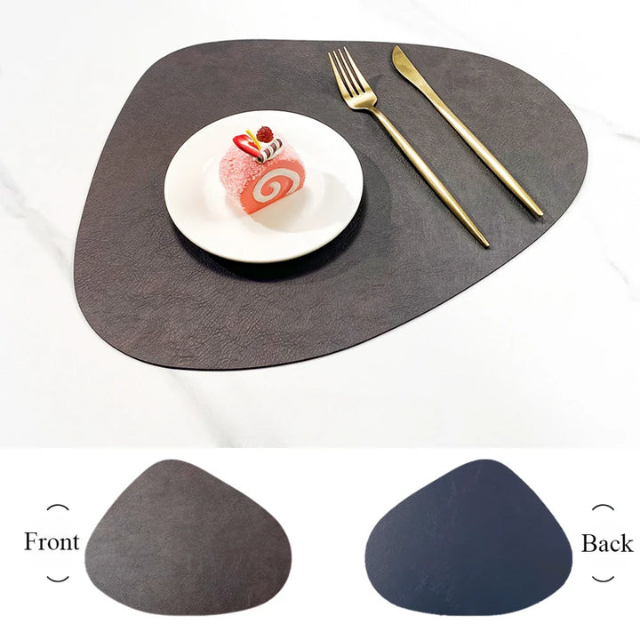 Dobbelt-Sidig Anti-Sklipp Storfe Skinn Vanndråpe Bordmatte | Skanto
