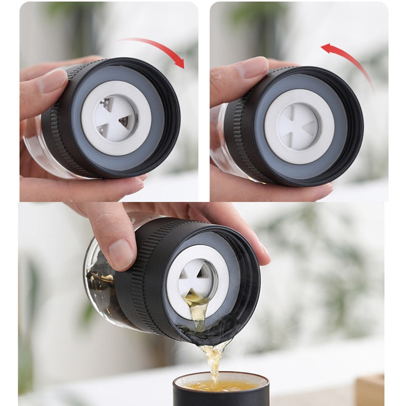Dobbeltvegget teglassflaske vannflasker med teinfuser tumbler | Skanto