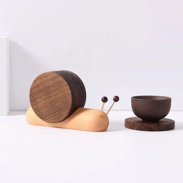 Sett med snegle-underlag - Unik sjarm - Pynt opp kaffepauser - Elegant og funksjonell | Skanto