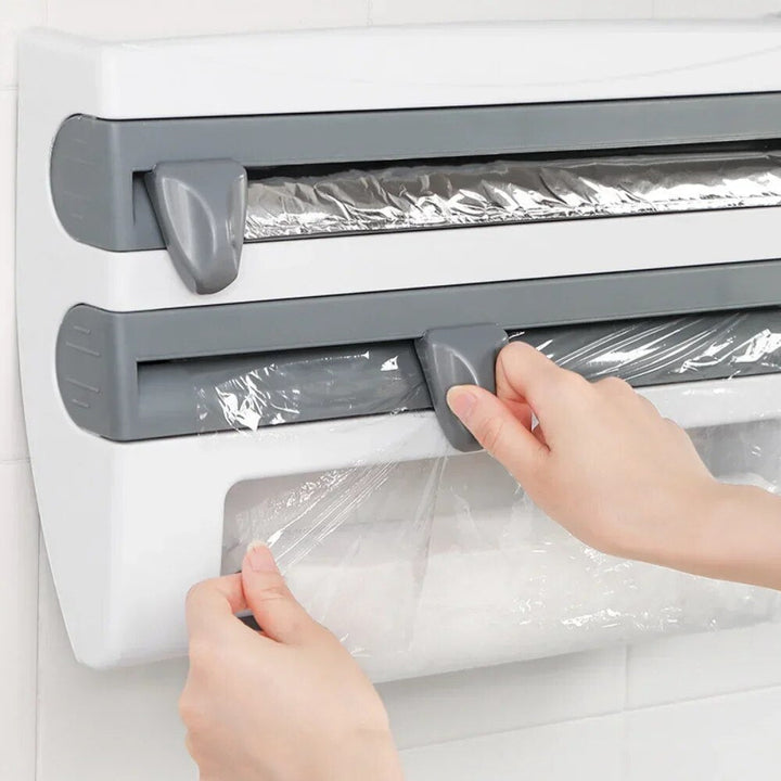 - Praktisk dispenser - Plastfolie og kjøkkenrull - Plassbesparelse | Skanto