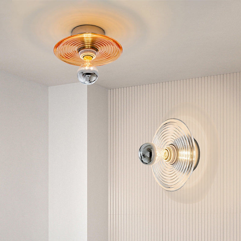 Moderne Bølge Taklampe – Elegant Glasslampe for Stue eller Soverom | Skanto