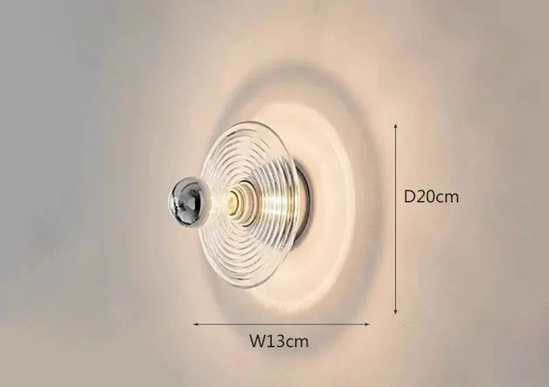 Moderne Bølge Taklampe – Elegant Glasslampe for Stue eller Soverom | Skanto
