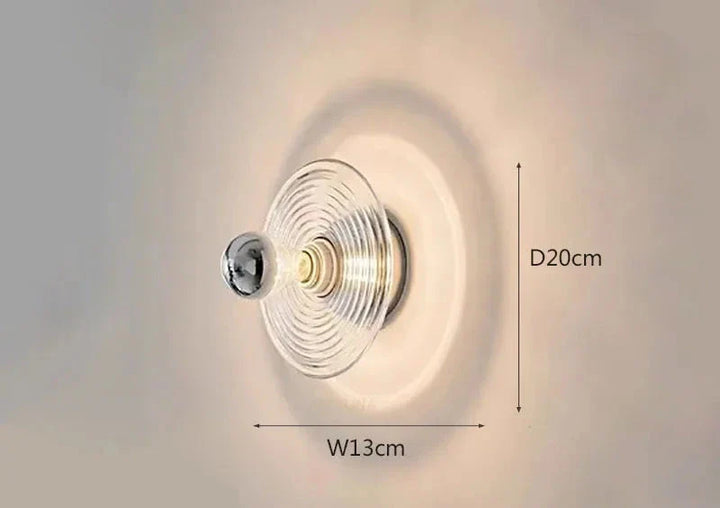 Moderne Bølge Taklampe – Elegant Glasslampe for Stue eller Soverom | Skanto