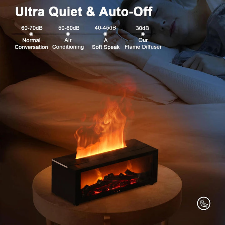 Skanto | Luftfukter og luftrenser med aromaterapi flammeeffekt