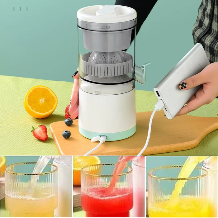 Automatisk Elektrisk Juicer | Trådløs & Kompakt Design | Bolheis