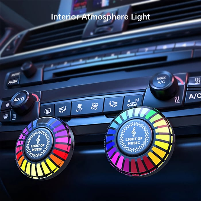 Auto Sound Pickup Light | Portable RGB Moro på farten | Skanto