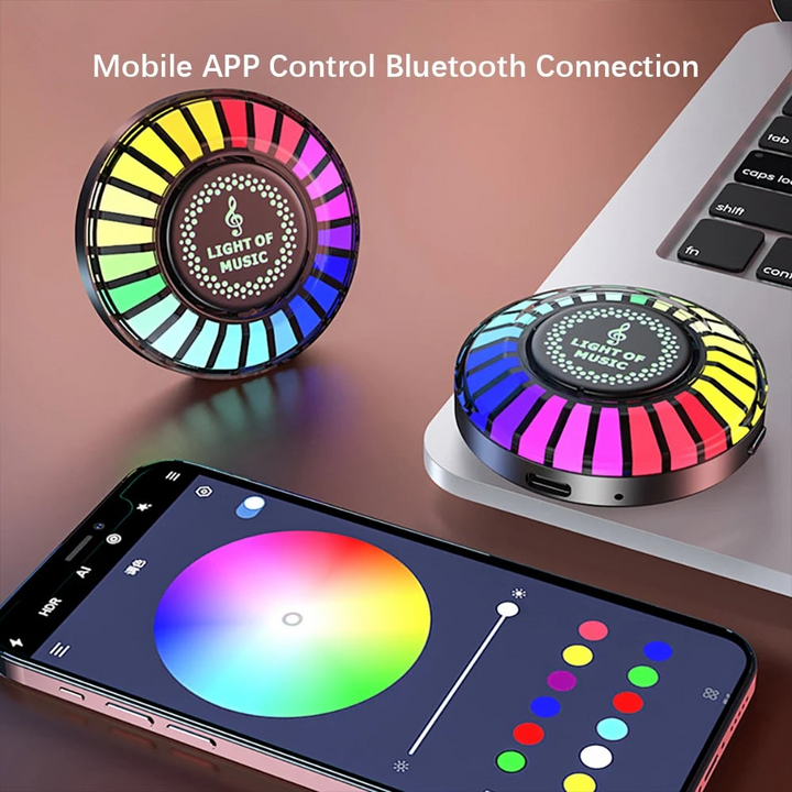 Auto Sound Pickup Light | Portable RGB Moro på farten | Skanto