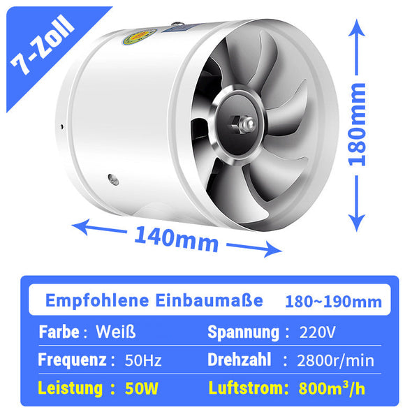 Super-Suction-Fan | Stille, kraftig utsugingsvifte | Skanto