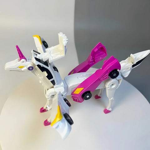 2-i-1 Magnetisk Robot & Bil | Spill, Lær og Lag! | Skanto
