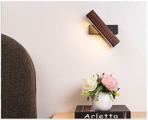 Nordisk svingbar LED vegglampe | Minimalistisk tredesign | Skanto