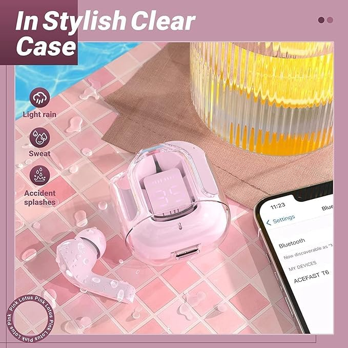 Trådløse Glitter Hodesett | Glamorøs Utseende, Premium Lyd | Skanto