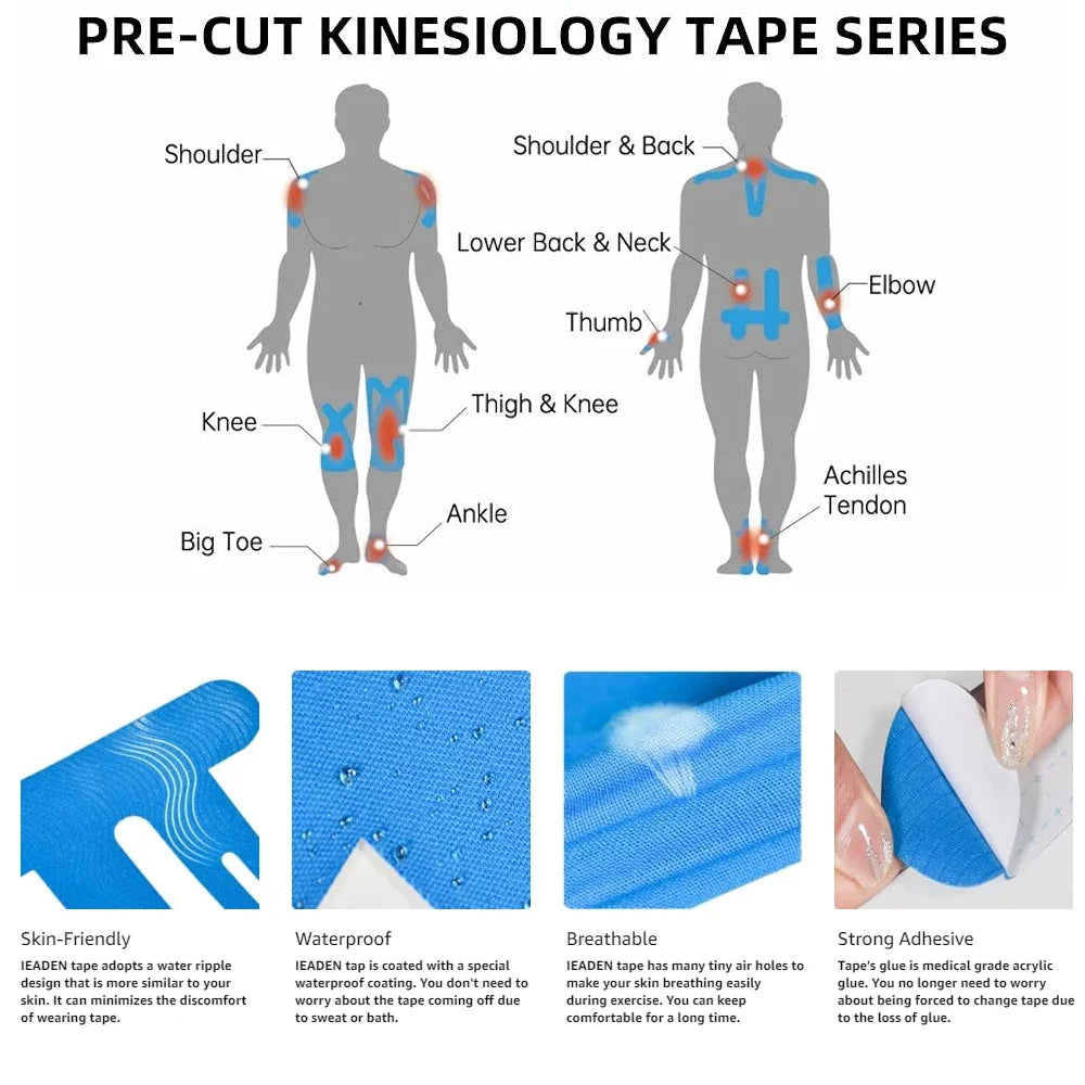Skanto | Vanntett Kinesiologi Tape Kneestøtte
