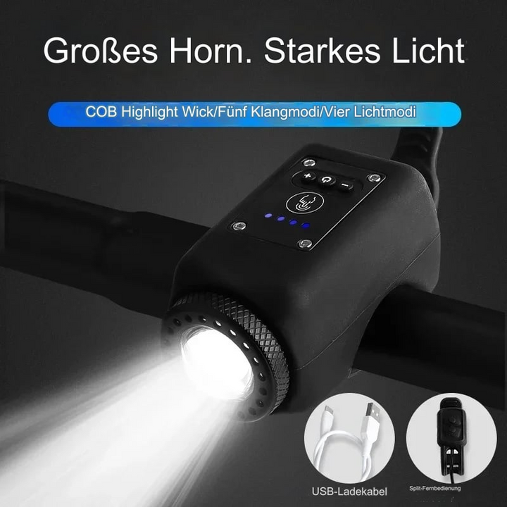 Elektronisk Hupenklingel | Sikker, Lys, Dristig Ridning | Skanto