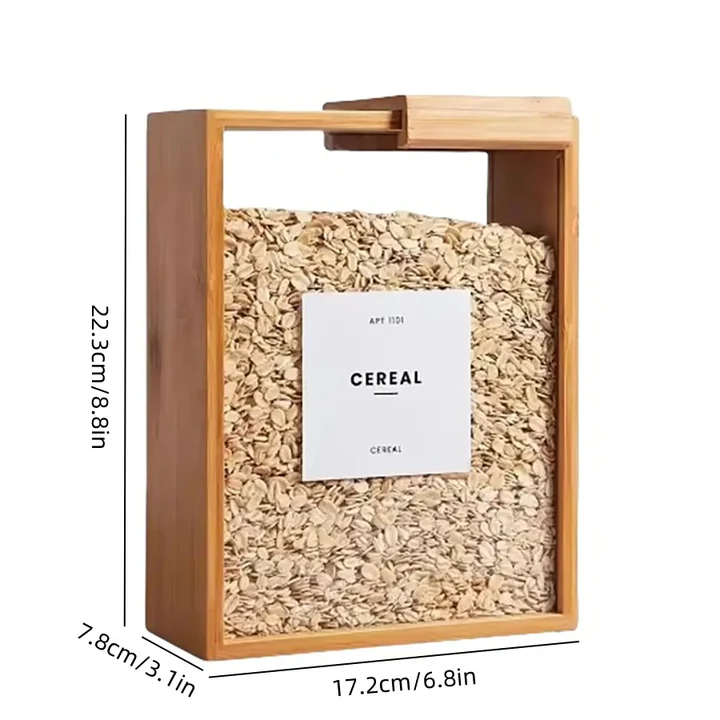 Skanto | Bamboo Cereal Dispenser og Matbeholder